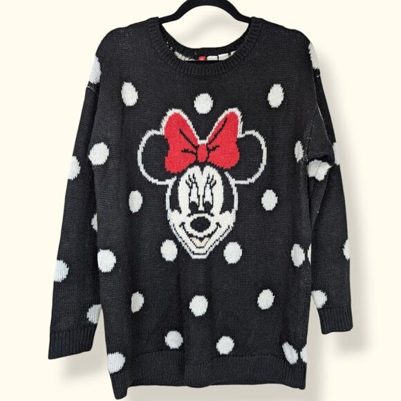 Disney x Divided Minnie Mouse Polka Dot Knit Sweater - Picture 4 of 7